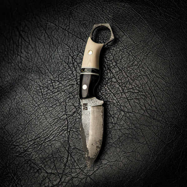 N690 Mini Hunter – African Blackwood, TruStone & Ivory G10