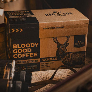 Dog & Gun Coffee, Sambar Pre-Loaded Drip Filters (15 Pack)