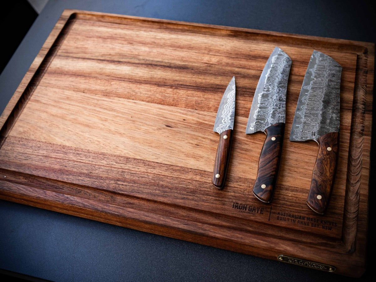 Iron Gate Knives Chef Set and Chopping Board, one of the Opening Day giveaway prizes